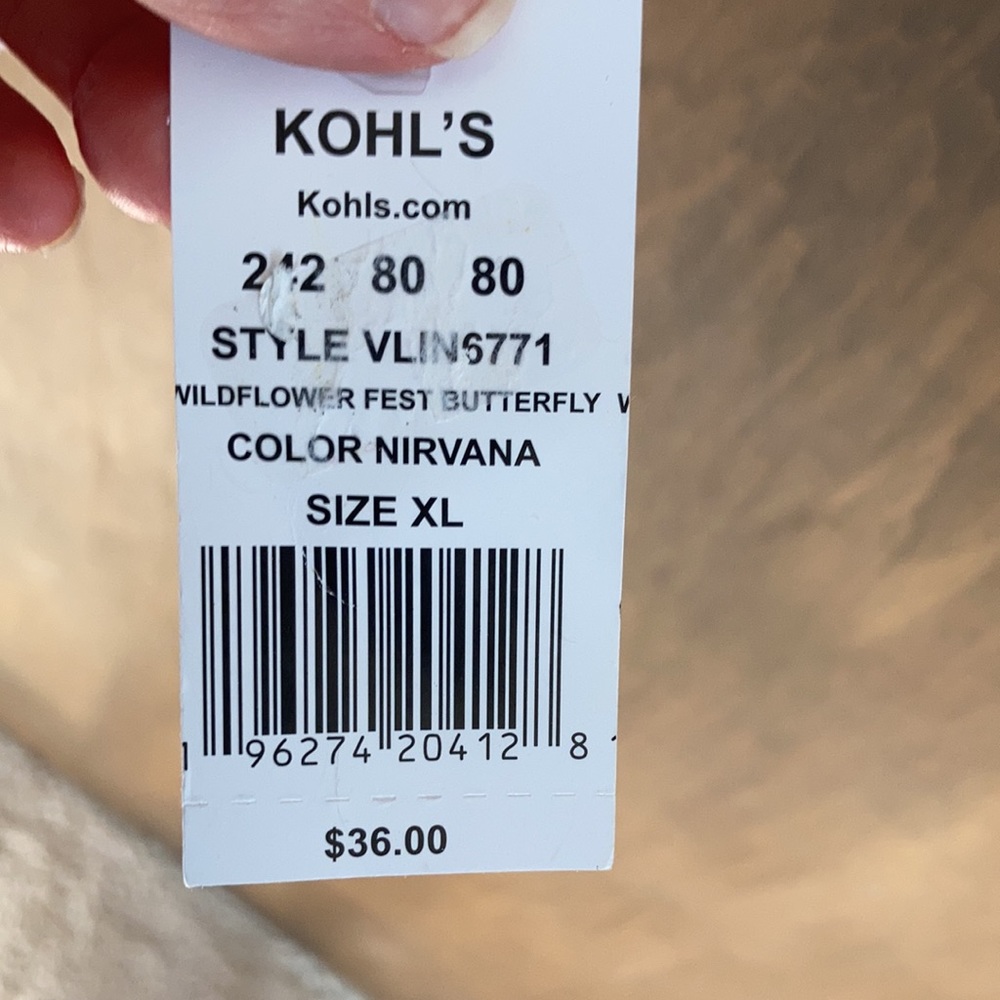 Relist 2/5❌Wildflower festival tour butterfly hoodie raw hem dull lavender XL jr - Picture 15 of 15